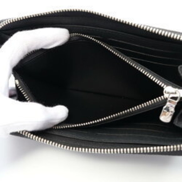 Louis Vuitton Zippy Wallet Graphite Black Long Canvas Gray - Picture 5 of 6